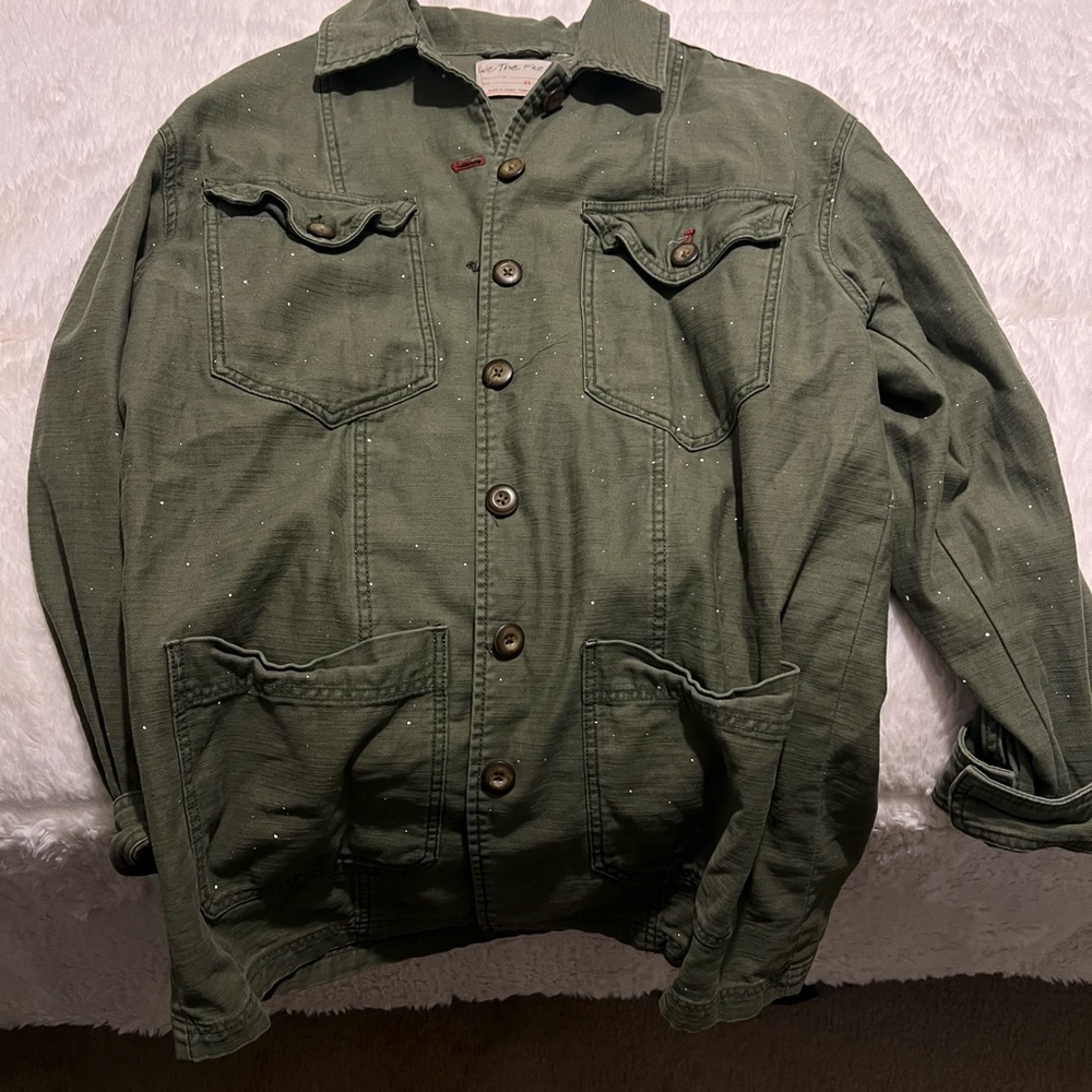 We The Free Olive Military Jacket
